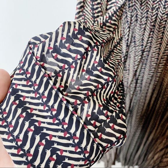 Lola Italy Pleated Midi Length Shirt Dress Large - Picture 5 of 9